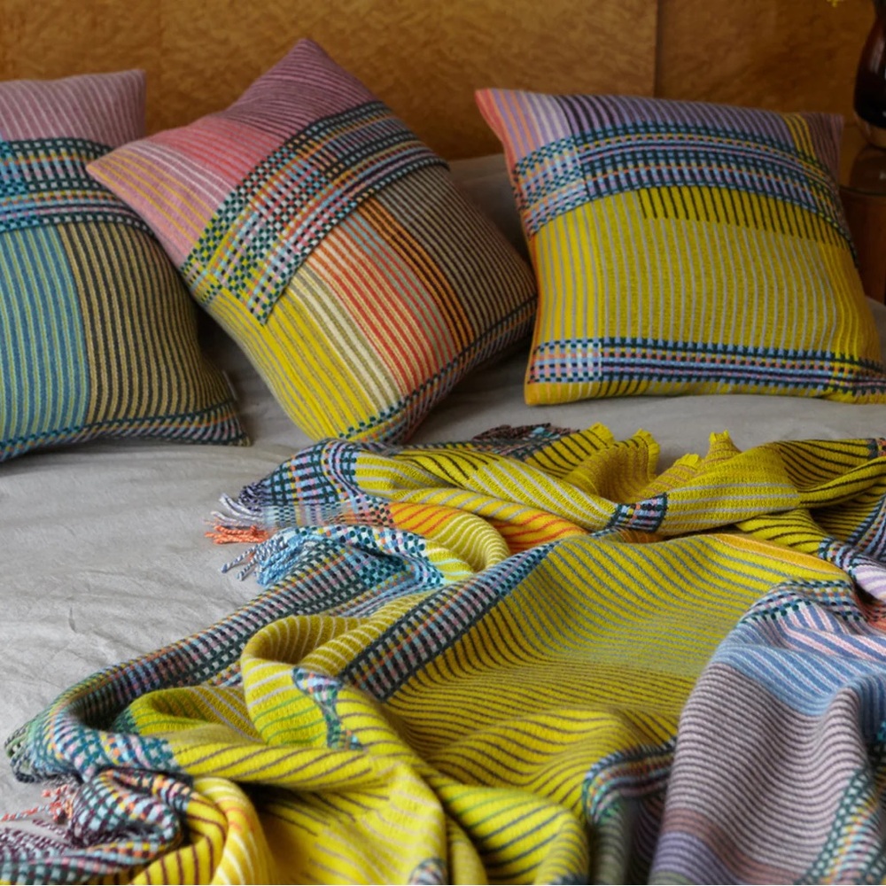 Vibrant Plaid Throw Blanket - Picture 4 of 7